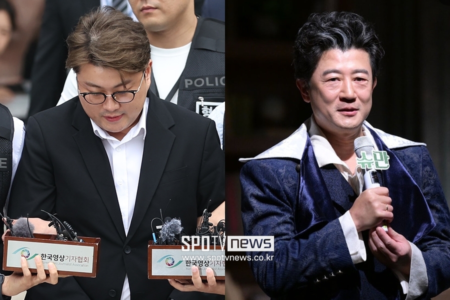 ▲ 김호중(왼쪽), 박상민.  ⓒ곽혜미 기자, 유엠아이엔터테인먼트