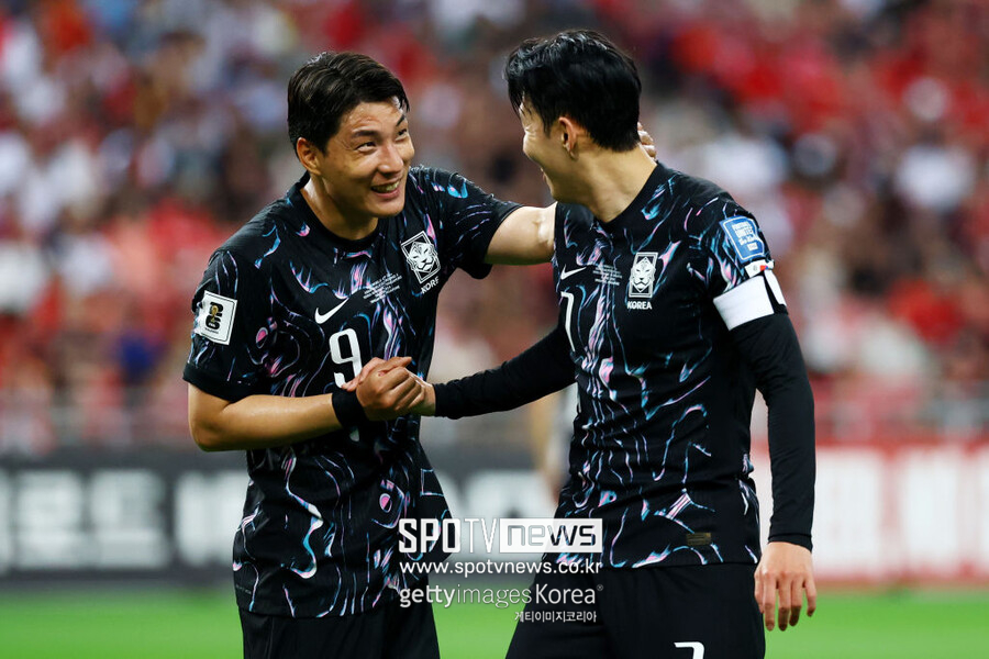 [A매치 REVIEW] 한국, 화끈한 부활! 손흥민 2골+이강인 2골+주민규 1골 3도움 → 싱가포르에 7-0 대승…조 1위 최종예선 진출