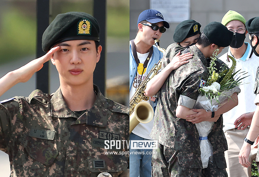 ▲ 방탄소년단 진 전역 ⓒ곽혜미 기자