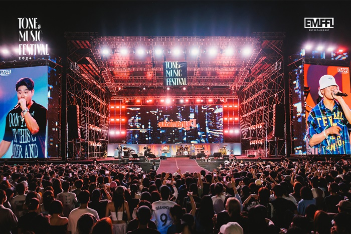 다듀→에픽하이…'톤앤뮤직 페스티벌 2024', 2만 관객과 성공적 마무리