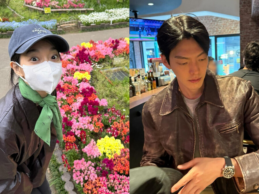 ▲ 출처| 김우빈, 신민아 SNS