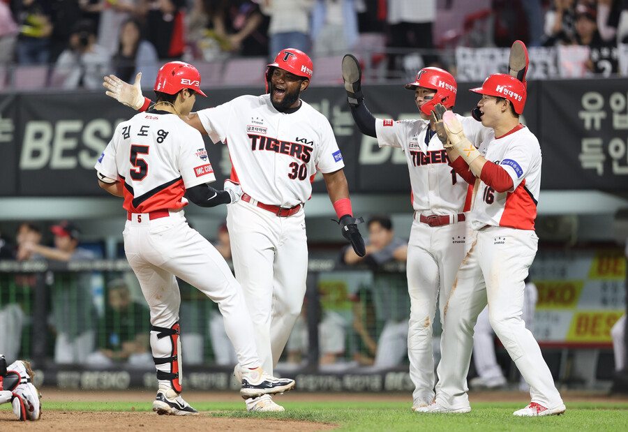 ▲ 리그 1위 화력을 자랑하는 KIA 타이거즈 타선 ⓒ KIA 타이거즈