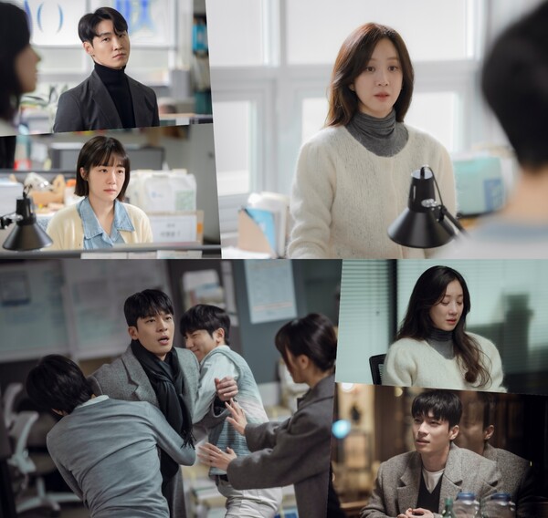 '정려원♥' 위하준, 격렬한 몸싸움까지…사내 연애 잔혹사 시작(졸업)