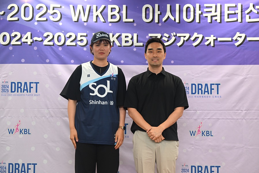 WKBL 최초 아시아쿼터 드래프트 선발…신한은행, 1순위로 리카 지명