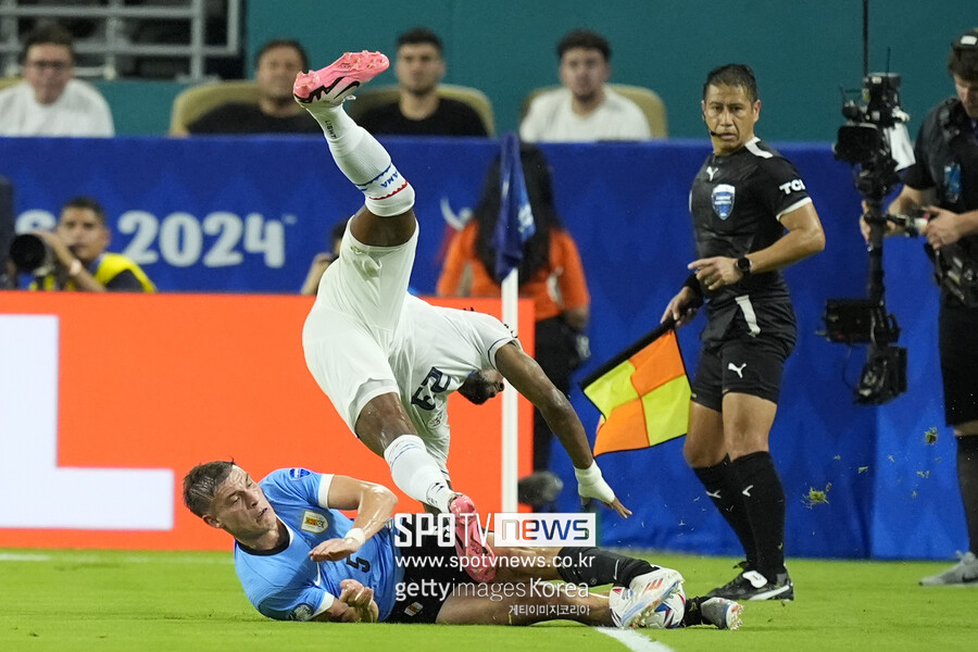 ▲ 마누엘 우가르테는 우루과이 국가대표로도 활약 중이다. 2024 남미축구선수권대회(코파 아메리카)에 출전 중이다. ⓒ연합뉴스/AP/EPA