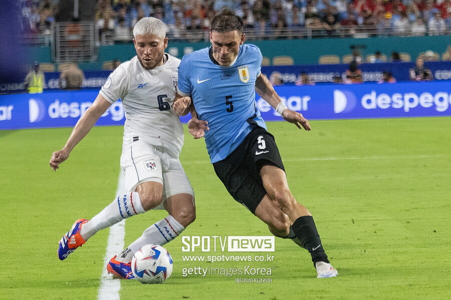 ▲ 마누엘 우가르테는 우루과이 국가대표로도 활약 중이다. 2024 남미축구선수권대회(코파 아메리카)에 출전 중이다. ⓒ연합뉴스/AP/EPA