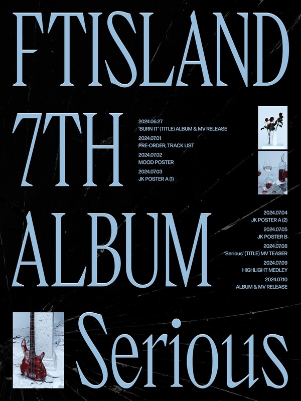 ▲ FT아일랜드가 오는 7월 10일 7번째 정규앨범 '시리어스'를 발표한다. 사진은 7집 스케줄러. 제공|FNC엔터테인먼트