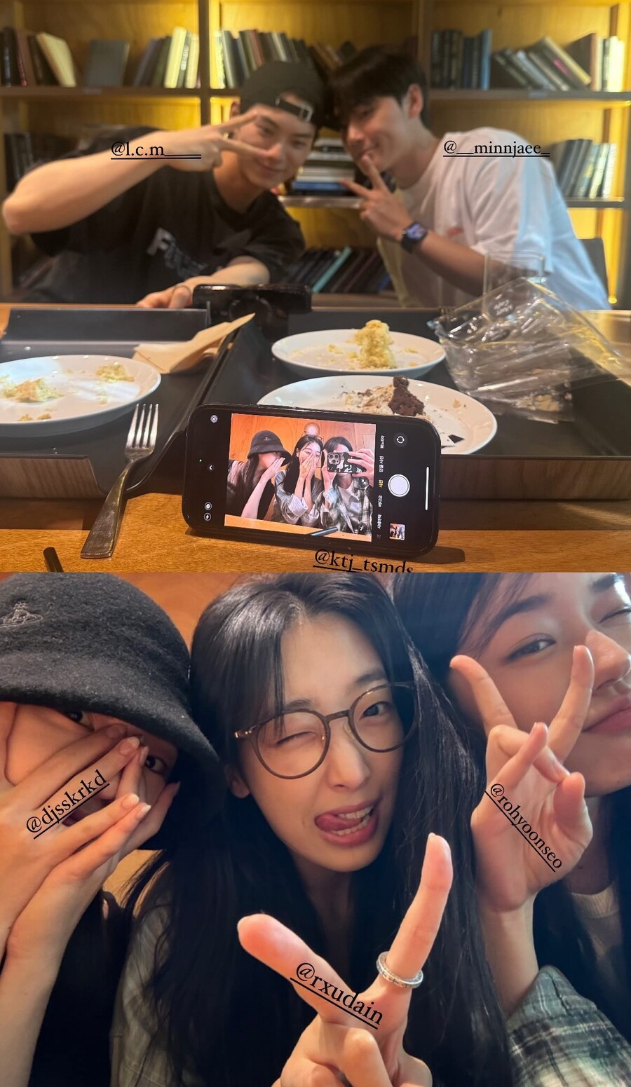 ▲ 이채민, 이민재, 노윤서, 류다인, 강나언(왼쪽 위부터 시계방향). 출처| 류다인 SNS