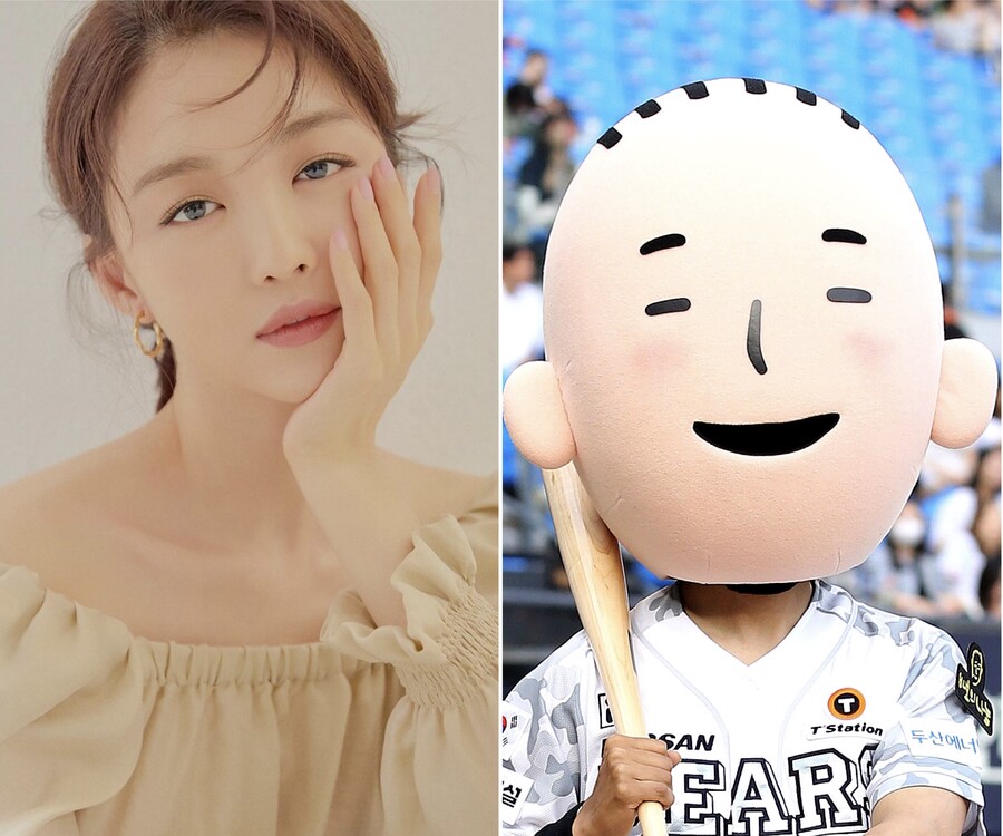 두산, 4일 롯데전에서 '바보의 나눔' 사회공헌행사…배우 장희진 시구, 마스코트 시타