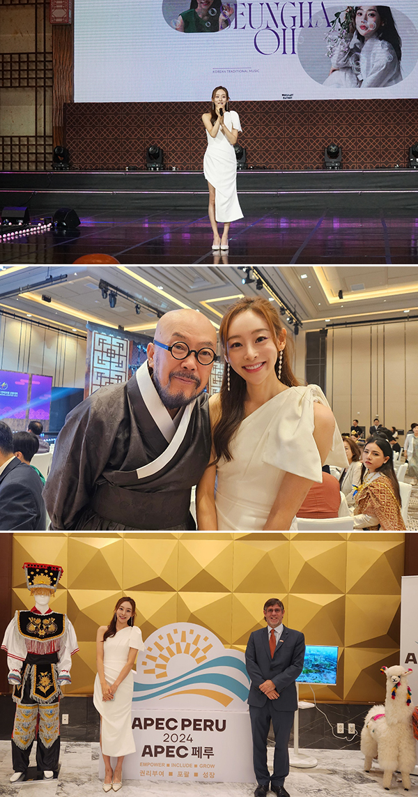 ▲  29일 인천 인스파이어 컨벤션센터에서 열린 대한민국 한복모델 선발대회에 초청된 오승하. 제공|월드아트팩토리