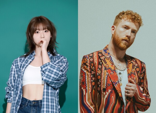 ▲ '이프 더 월드 워즈 엔딩'을 함께 부른 경서(왼쪽)와 제이피 색스. 제공|꿈의엔진, 소니뮤직