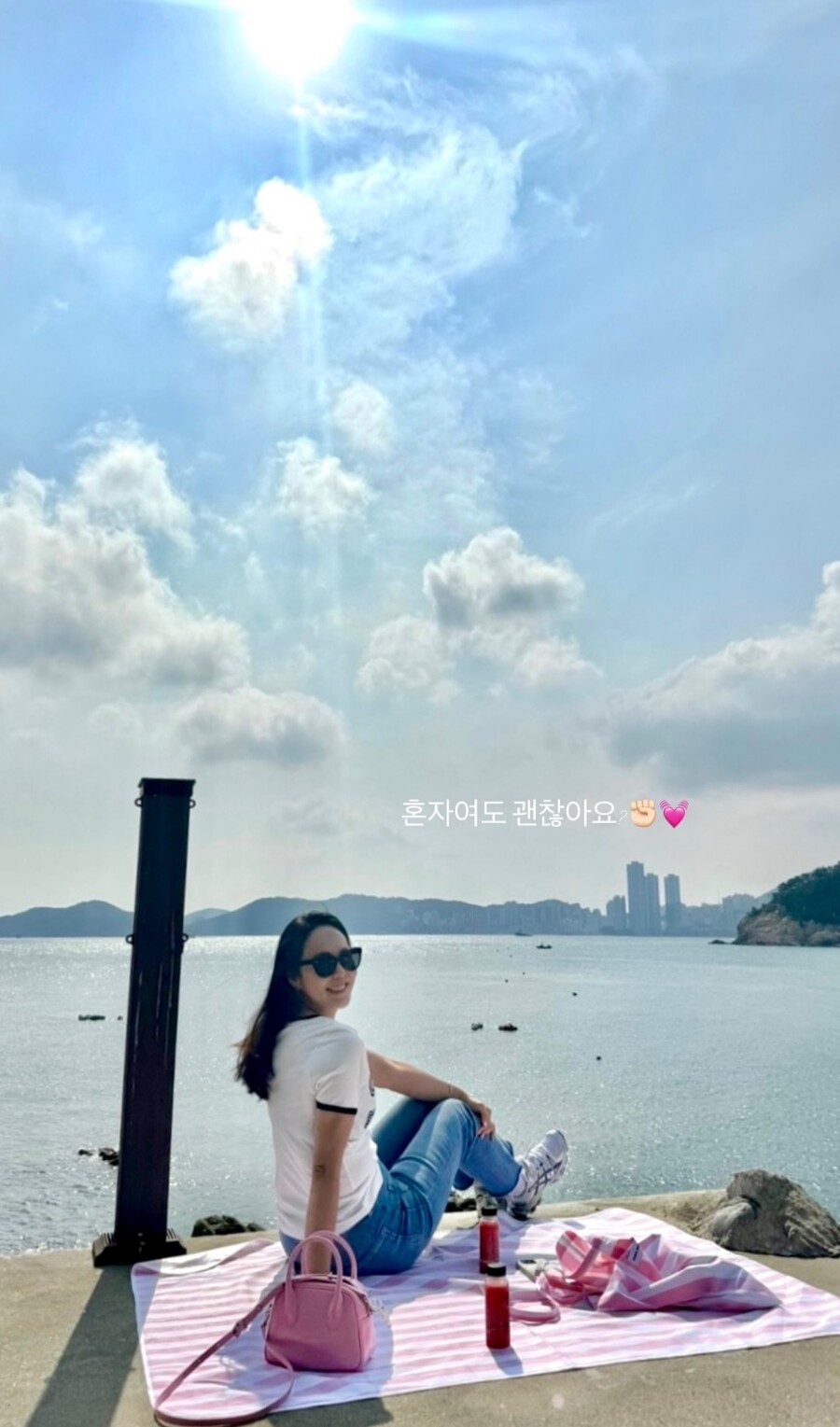 '최동석과 이혼' 박지윤 "혼자여도 괜찮아" 바닷가서 힐링 근황
