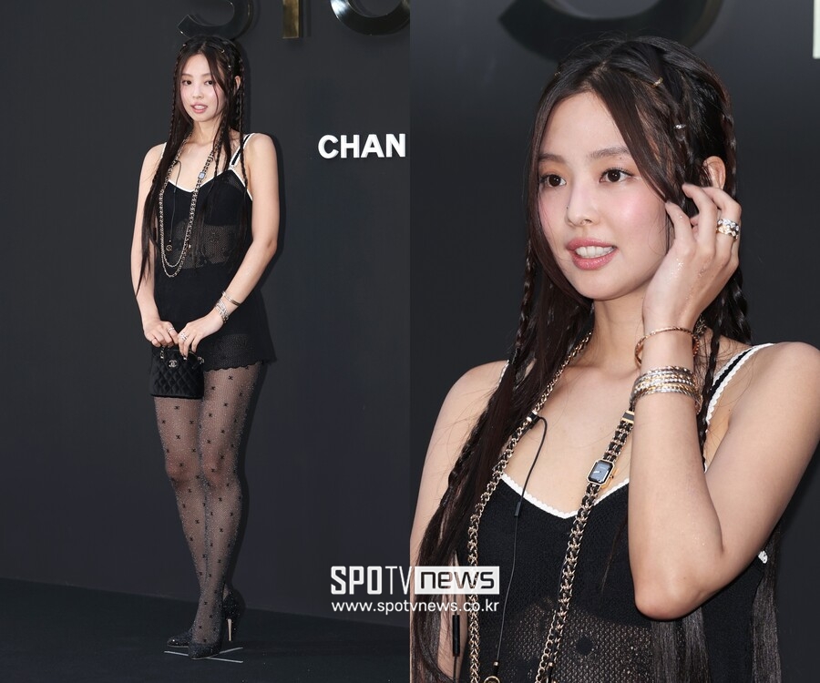 [스토리S] '역시 핫걸' 블랙핑크 제니, 성수동 뒤흔든 파격 란제리 시스루룩