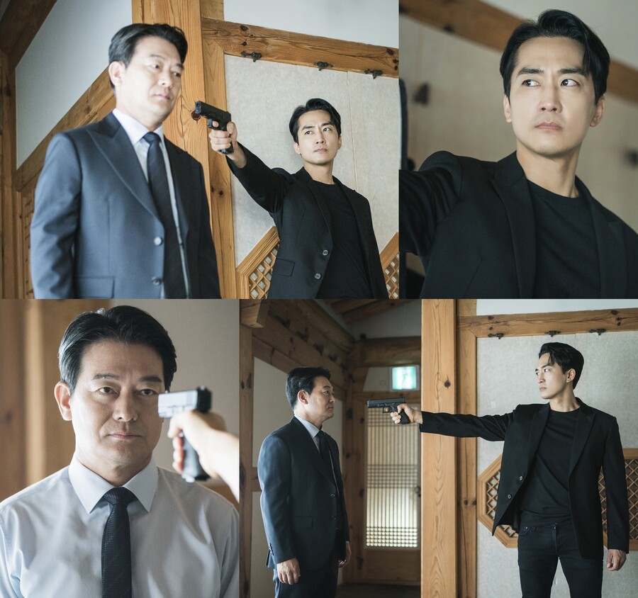 송승헌, 대통령 조성하에게 총 겨눴다…숨 막히는 대치('플레이어2')