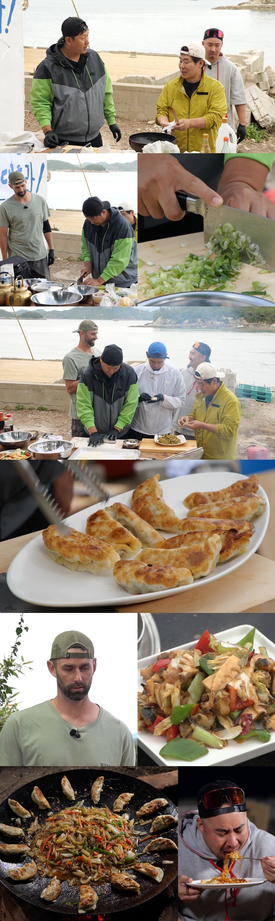 이연복, 무인도 표 '해물 군만두' 첫 도전…보조셰프 이대호 '깜짝'('푹다행')