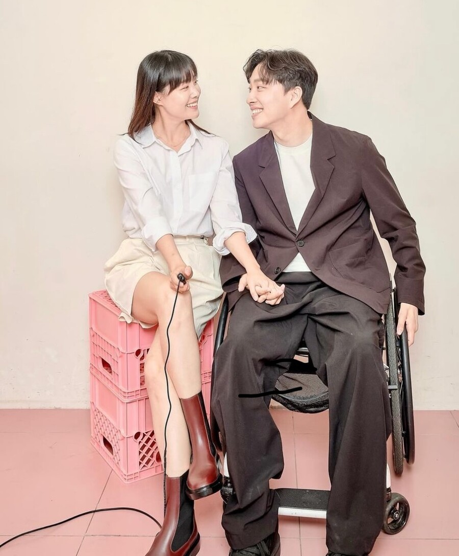 ▲ 송지은(왼쪽), 박위. 출처| 송지은 SNS