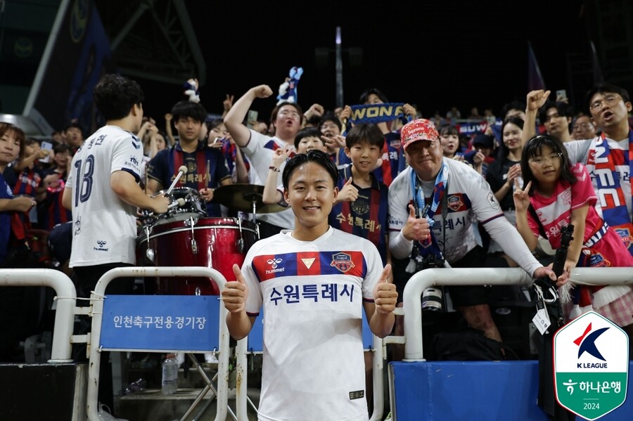 ▲ 전북 현대 이적을 결정한 수원FC 이승우  ⓒ한국프로축구연맹