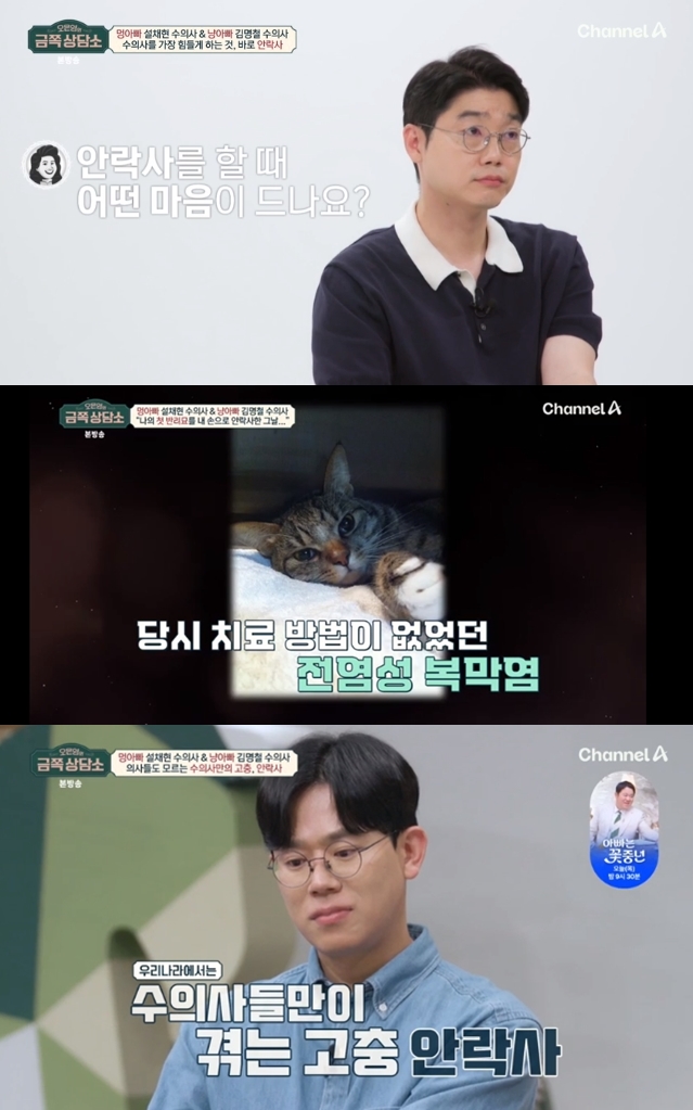 스타수의사 설채현·김명철, 안락사 트라우마 고백 "다시 경험하고 싶지 않아"('금쪽상담소')