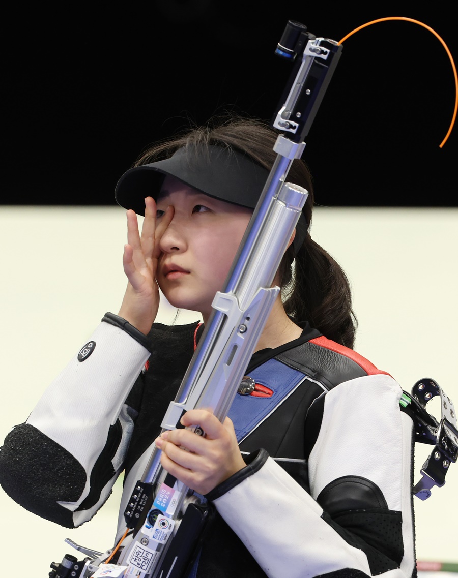 ▲ 한국 사격의 기세가 무시무시하다. 대표팀 막내 반효진까지 금메달 사냥에 성공했다. 3일 연속 사격에서 메달이 나왔다. 효자종목으로서 완벽히 부활했다. 2007년생 반효진은 하루 전 열린 본선에서 세계신기록을 세웠고, 결선에서도 줄곧 선두권을 유지했다 ⓒ 연합뉴스