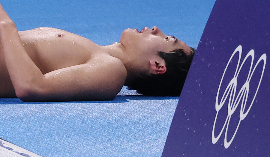 ▲ 한국 기록보다 덜 나온 경영 대표팀, 황금세대의 등장이라고 평가 받았지만, 올림픽은 냉정했다. ⓒ연합뉴스