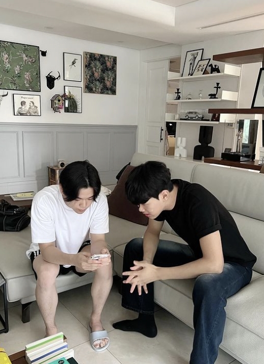 ▲ 윤후(왼쪽), 이준수. 출처| 이준수 인스타그램