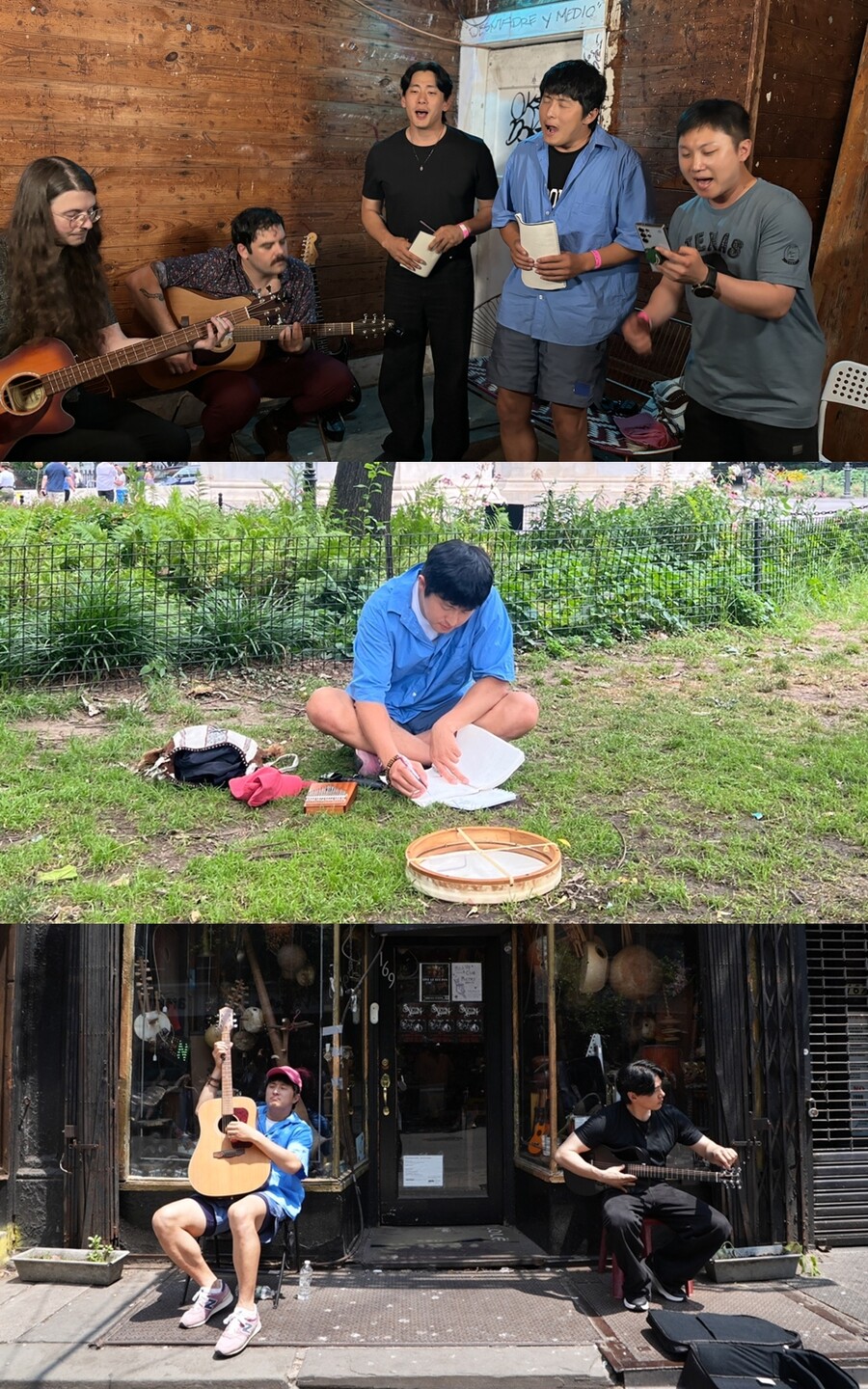 기안84X유태오X빠니보틀, 음악에 진심…美 현지 버스킹까지('음악일주')