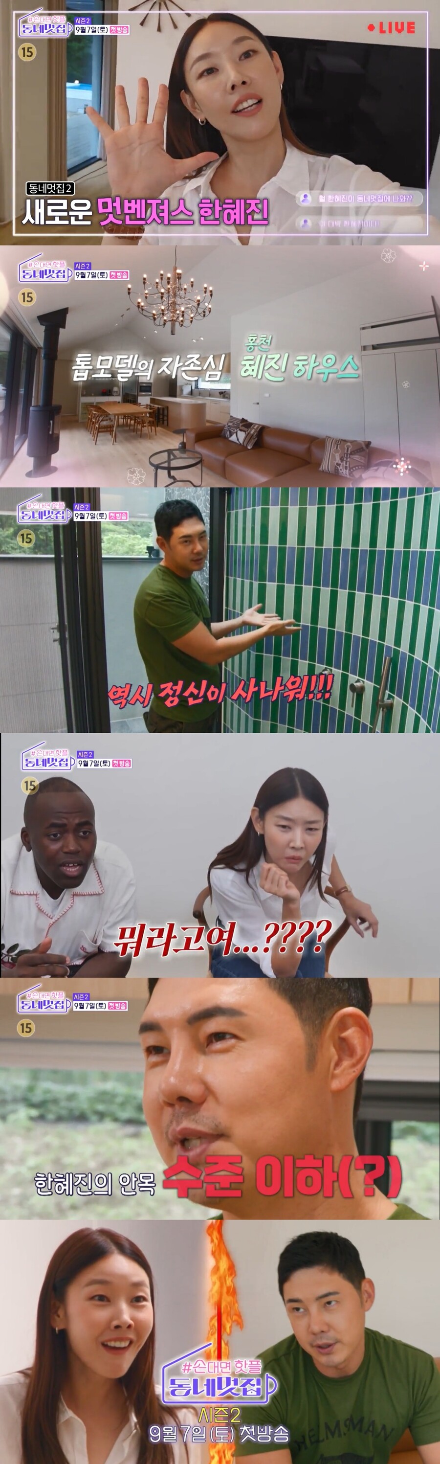 한혜진 홍천 별장, '공간 장인' 유정수 혹평 "수준 이하 안목, 별 2개"('동네멋집')