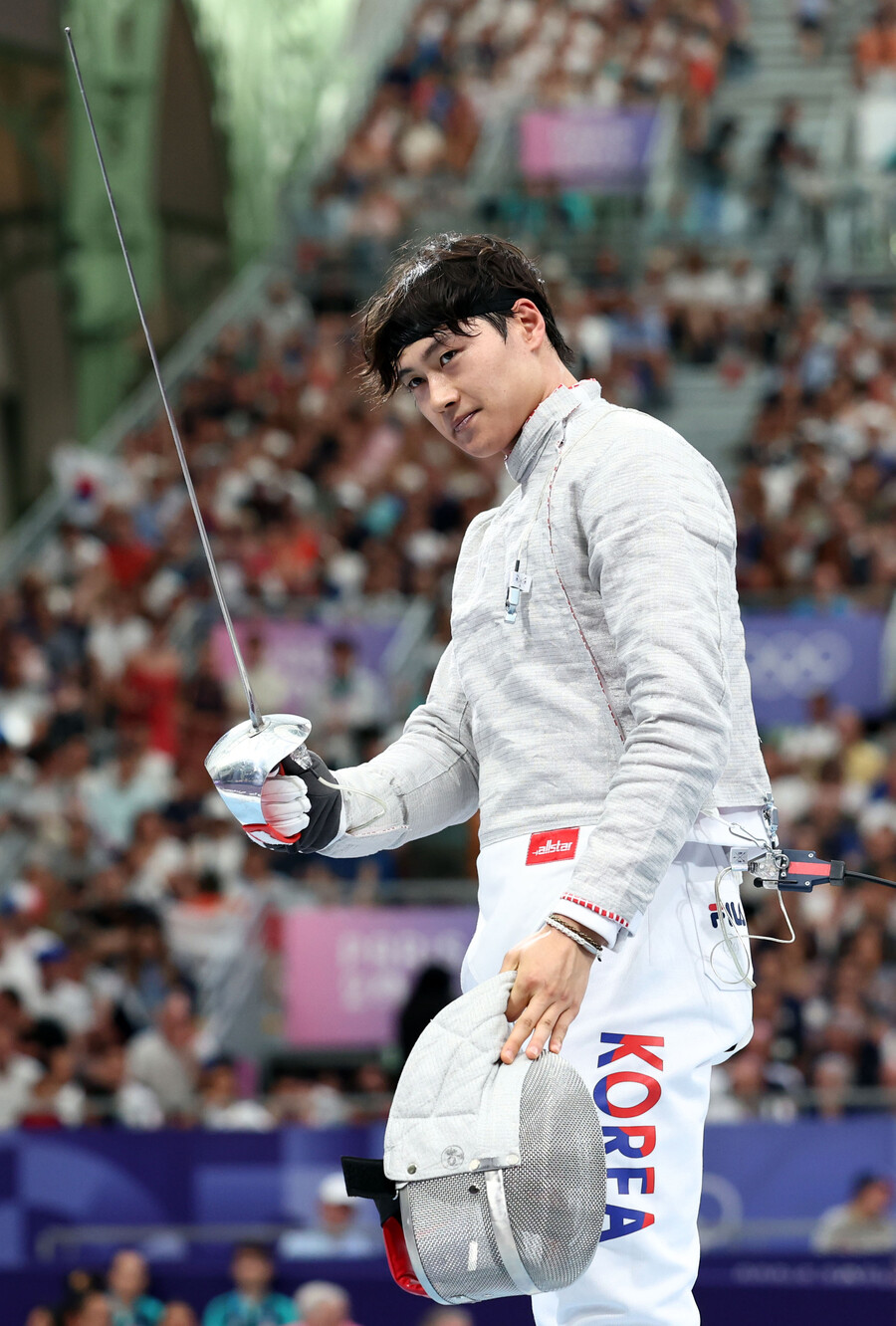 '사기캐릭' 오상욱, 2-5 → 10-7 역전쇼! 올림픽 3연패 보인다...남자 사브르 단체, 종주국 프랑스 격파 '결승 진출' [올림픽 NOW]