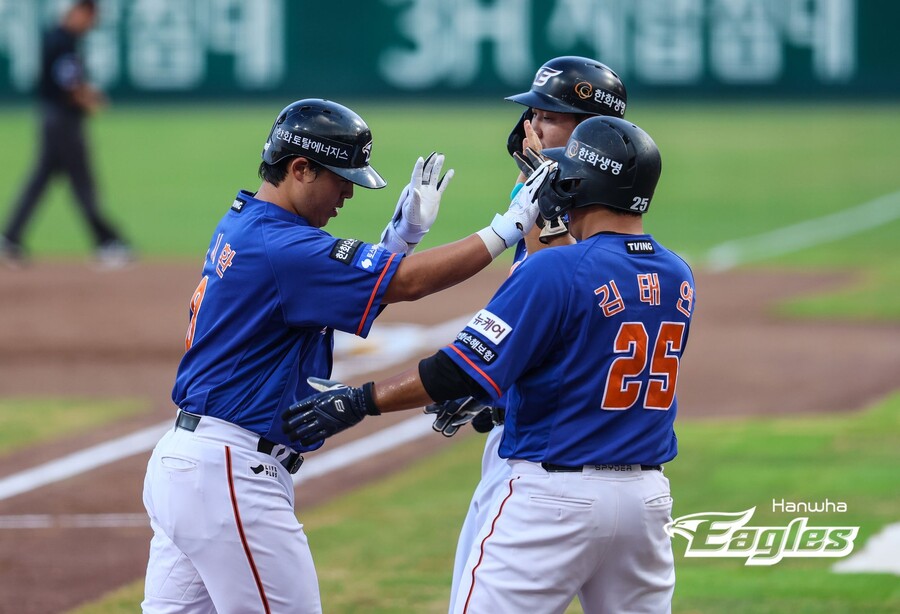 '1위 KIA도 잡았다' 한화 또 7연승 할줄 누가 알았나…노시환 5안타 5타점 대폭발 [대전 게임노트]