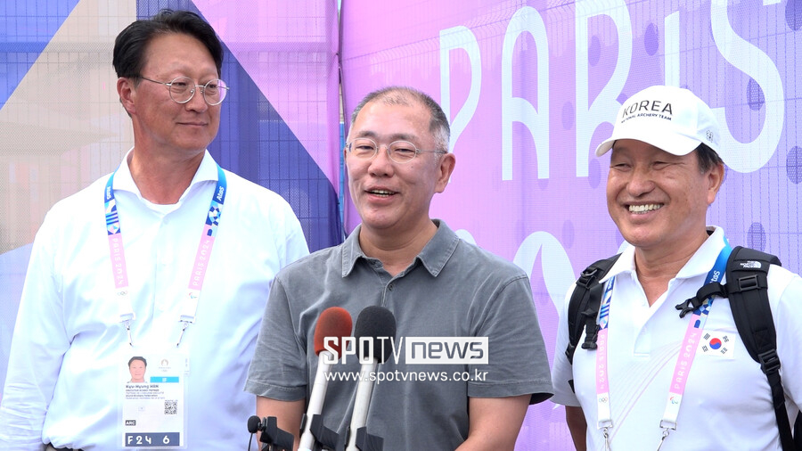 '특급 지원 → 전 종목 석권' 정의선 회장 "양궁협회 도움보다 선수들이 더 잘해서 메달이 늘어났다" [올림픽 NOW]