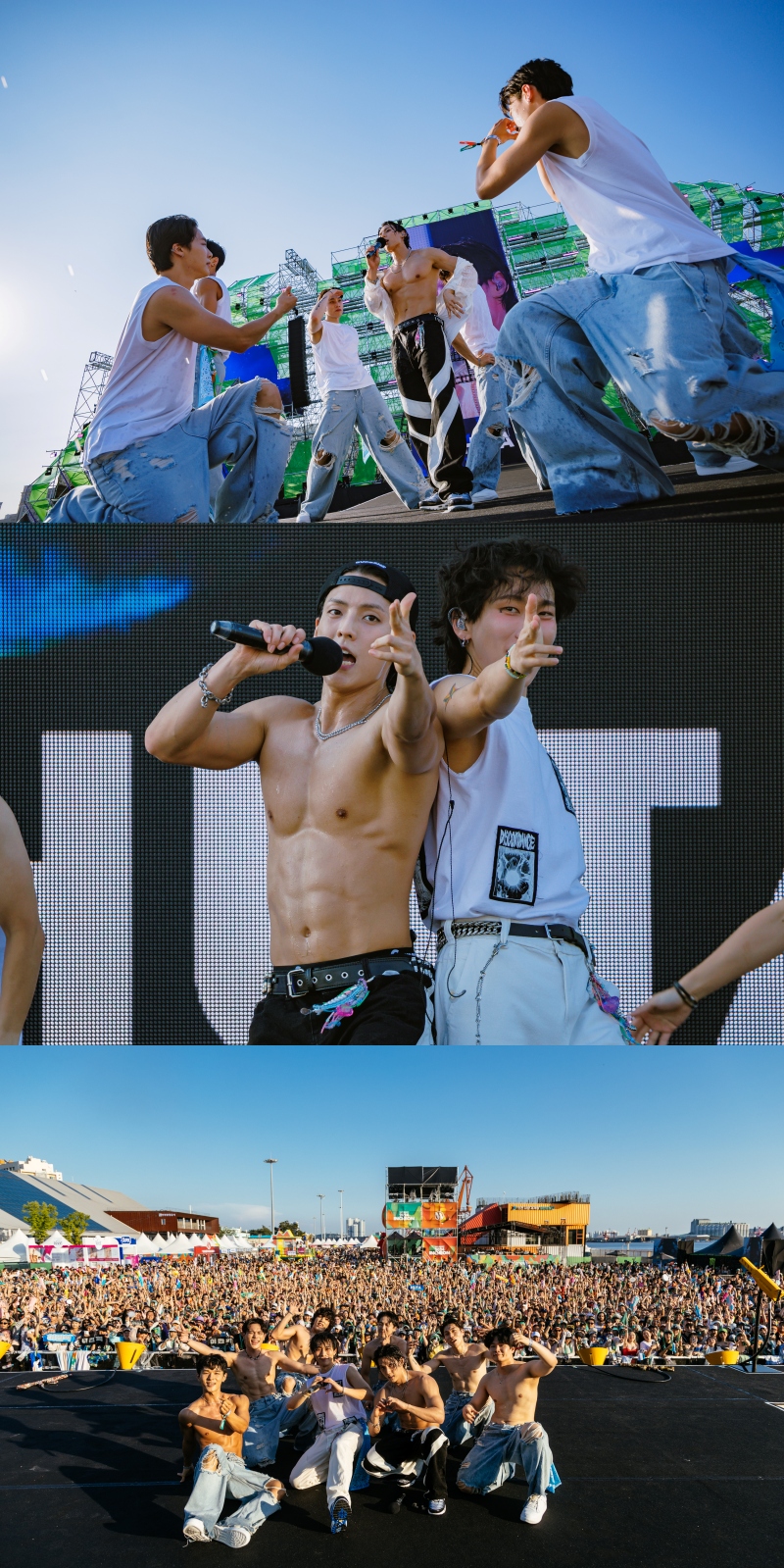 '비투비 구공탄' 서은광·이민혁, 인천 워터밤도 찢었다…쿨+에너제틱 무대