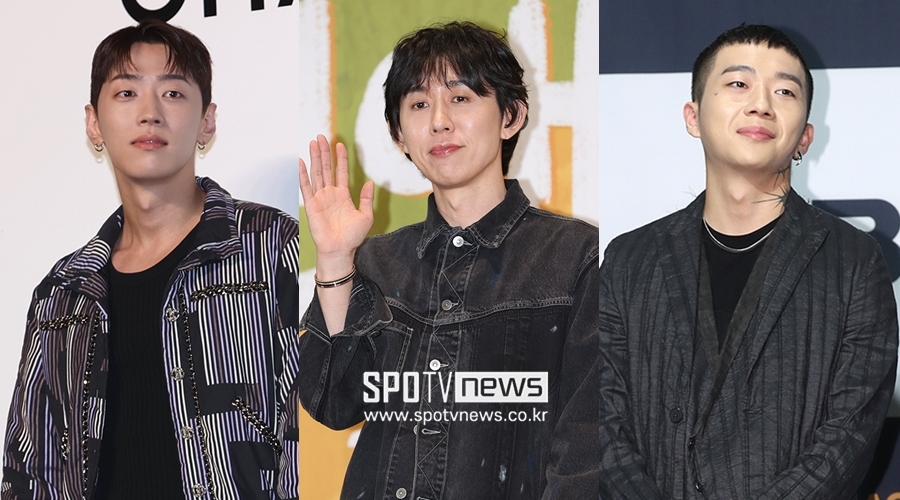 ▲ 왼쪽부터 그레이, 코드 쿤스트, 우원재.  ⓒ곽혜미 기자