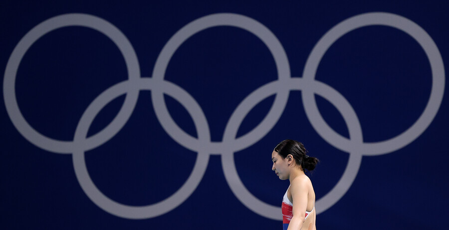 ▲ 김수지는 8일(한국시간) 프랑스 파리 아쿠아틱센터에서 열린 2024 파리 올림픽 다이빙 여자 3ｍ 스프링보드 준결승에서 1∼5차 시기 합계 272.75점으로 18명 중 13위를 기록했다. 12위까지 주어지는 결승 진출 티켓을 아쉽게 따내지 못했다. ⓒ연합뉴스