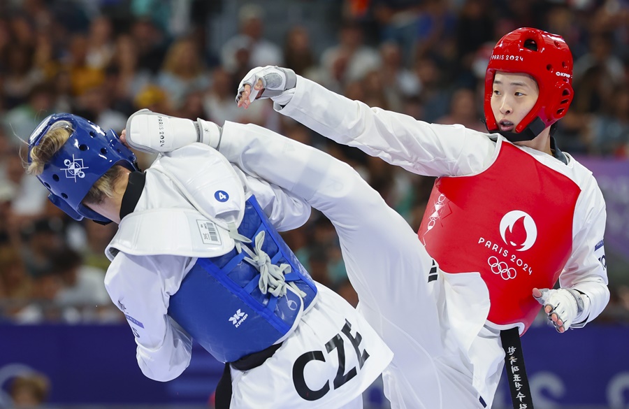 ▲ 2024 파리 올림픽 태권대 대표팀 마지막 주자 이다빈이 그랜드슬램에 도전한다. 이다빈은 화려한 경력의 소유자다. 2014년 인천 아시안게임에서 62kg급 금메달을 시작으로 2016 마닐라 아시아선수권대회 73㎏급 금메달, 2018 자카르타·팔렘방 아시안게임 67㎏ 초과급 금메달, 2019 맨체스터 세계선수권대회 73㎏급 금메달을 차지하며 태권도 여자 중량급 1인자로 거듭났다. 월드그랑프리만 통산 5번 우승했다. 도쿄 올림픽에선 은메달을 땄다. 이번 대회서 금메달을 획득하면 그랜드슬램(아시안게임, 아시아선수권대회, 세계선수권대회, 올림픽 모두 우승)을 달성한다. ⓒ 연합뉴스