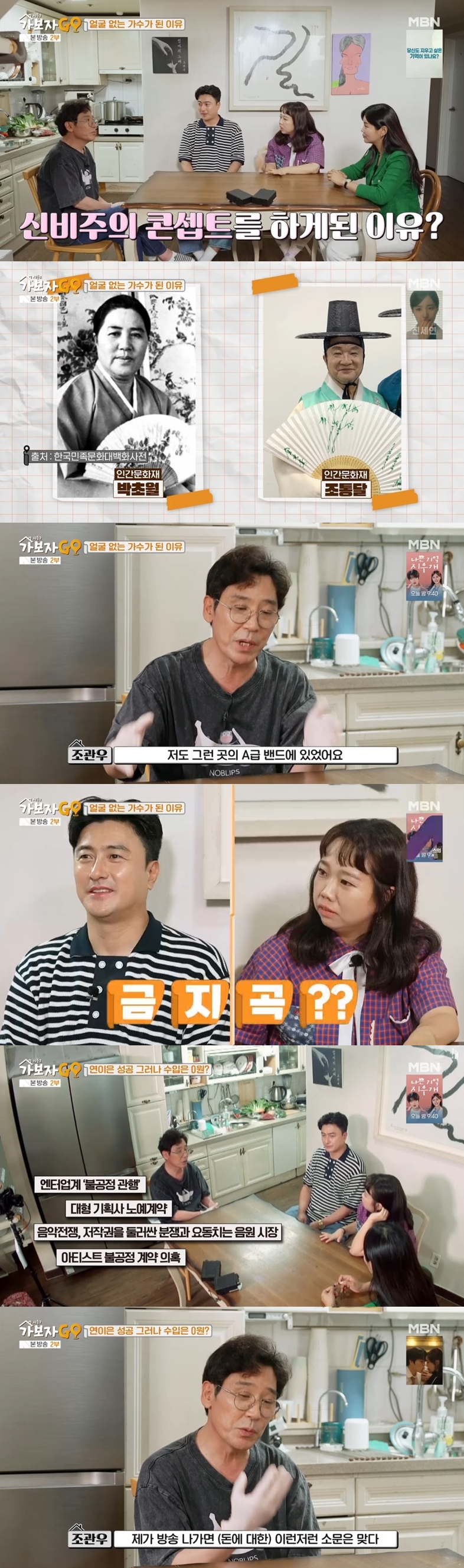 조관우 "'늪'=관음증으로 금지곡, 정산 한푼도 못받아 지하방에 살았던 시절"('가보자고')