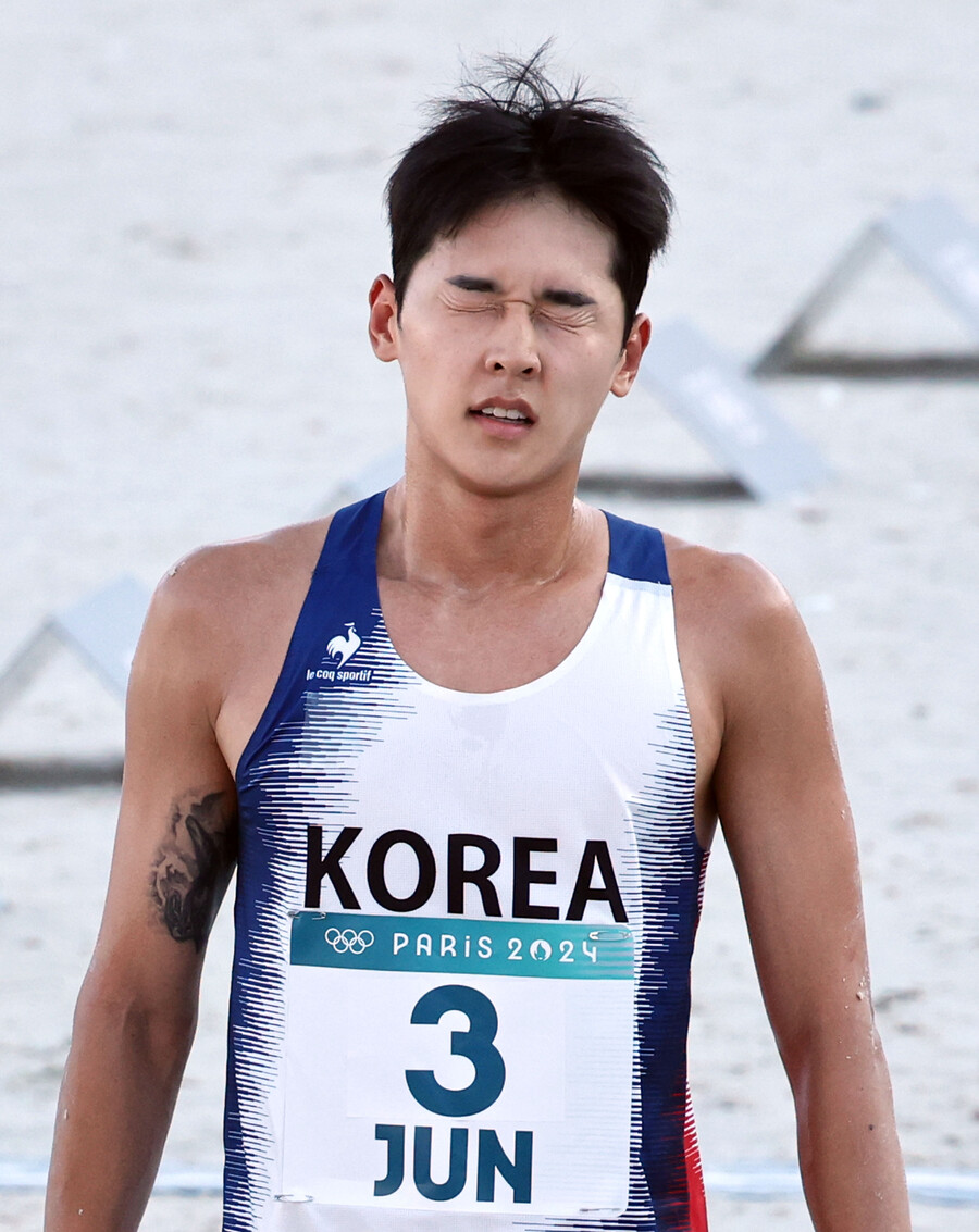 근대5종 男 결승 '3위→6위 추락' 전웅태, 출발은 좋았는데…2연속 올림픽 메달 획득 '불발' 아쉬움 [올림픽 NOW]