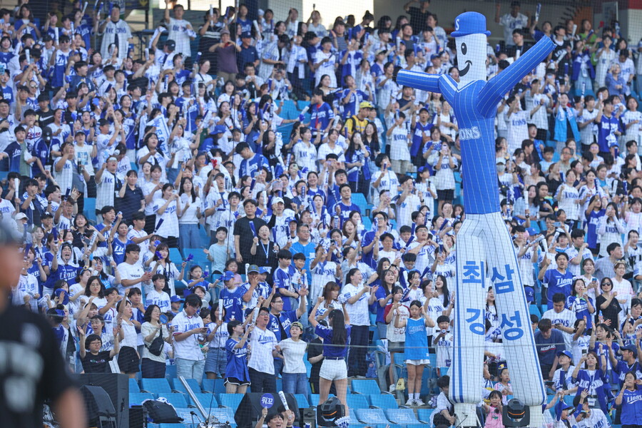 삼성 단 한번도 못한 대기록 거의 다왔다…역대 최다 840만 관중 돌파 임박, 폭염에도 야구 인기는 절정