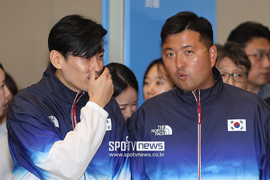 [포토S] 구본길-김우진, 올림픽 해단식 참석