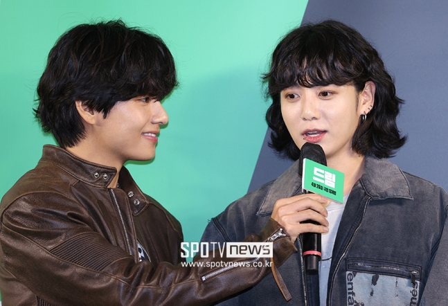 ▲ 방탄소년단 뷔(왼쪽), 정국.  ⓒ곽혜미 기자