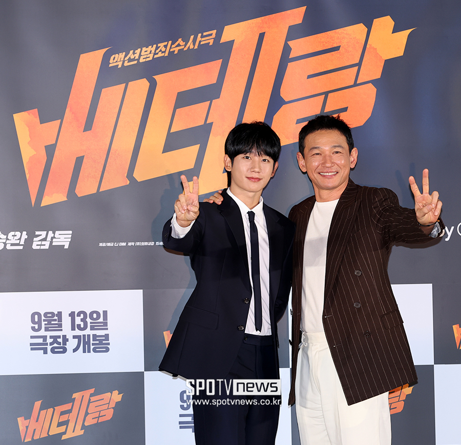 "모든 것이 1편 넘는다"…'베테랑2' 황정민X정해인, 9년 만에 성사된 럭키비키 조합[종합] 