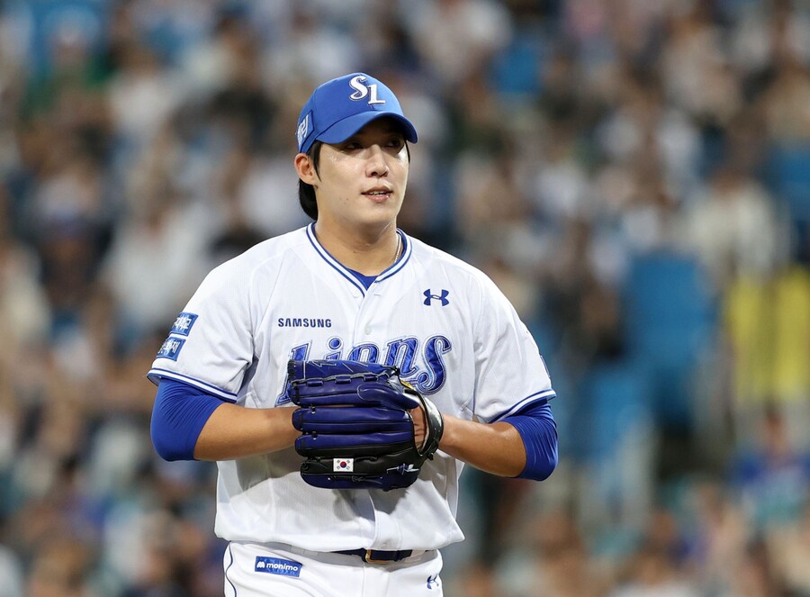 '포항에 울려퍼진 엘도라도' 12승 원태인 단독 1위, 2위 삼성 4연승…이승엽의 두산 3-0 완파[포항 게임노트]