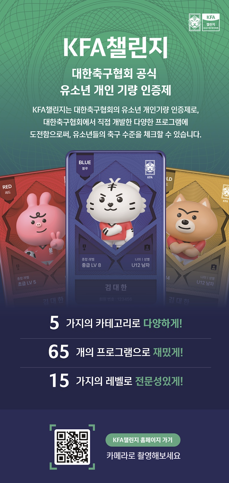 구기종목 최초! 유소년 인증제 ‘KFA 챌린지’ 출시.. 축구 저변확대에 노력한다