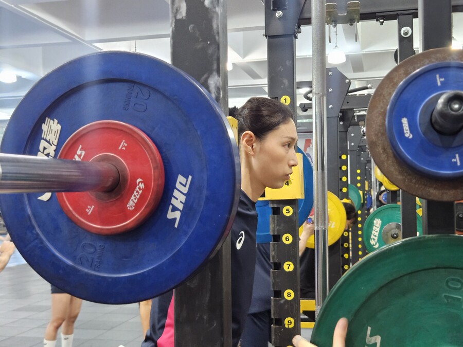 ▲ 흥국생명 핑크스파이더스는 현재 중국 상하이에서 전지훈련을 진행하고 있다. 김연경이 2024-2025시즌에는 팀을 우승으로 이끌 수 있을지 관심을 모은다. ⓒ흥국생명 핑크스파이더스