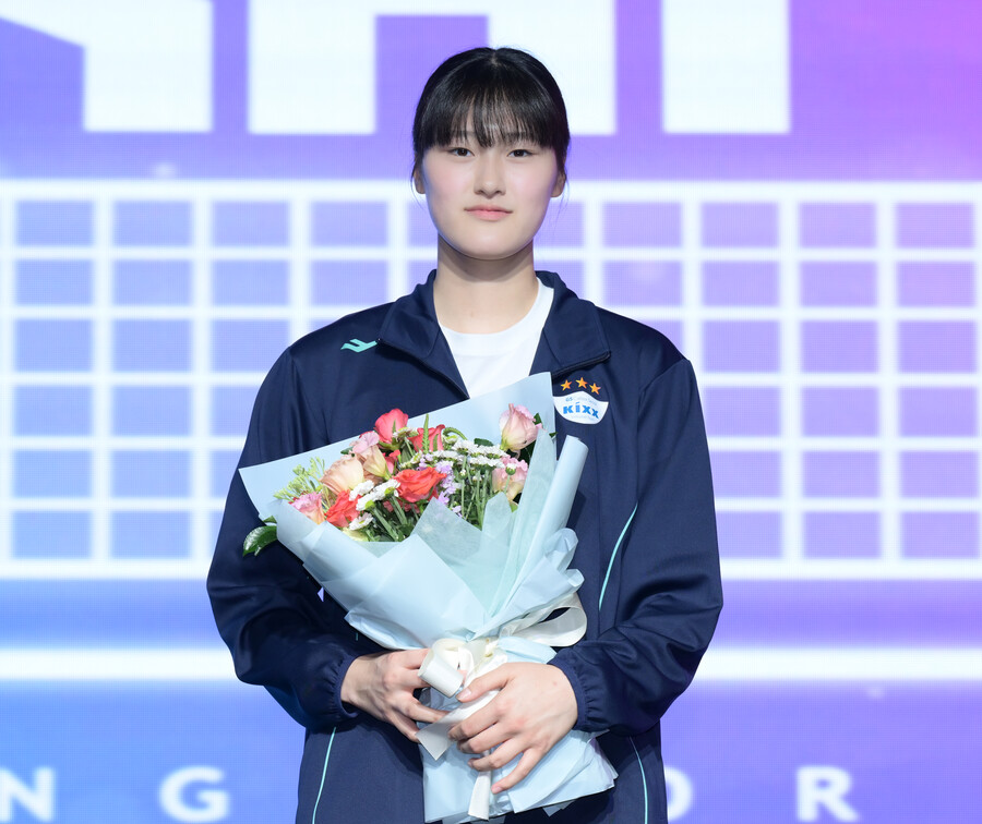 ▲ 2024-2025 KOVO 여자 신인선수 드래프트에서 전체 3순위로 GS칼텍스에 지명된 이주아 ⓒKOVO