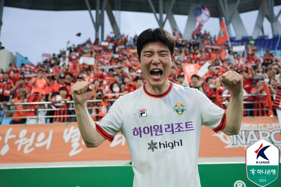 ▲ 축구대표팀에 첫 발탁된 강원FC 측면 수비수 황문기. ⓒ한국프로축구연맹