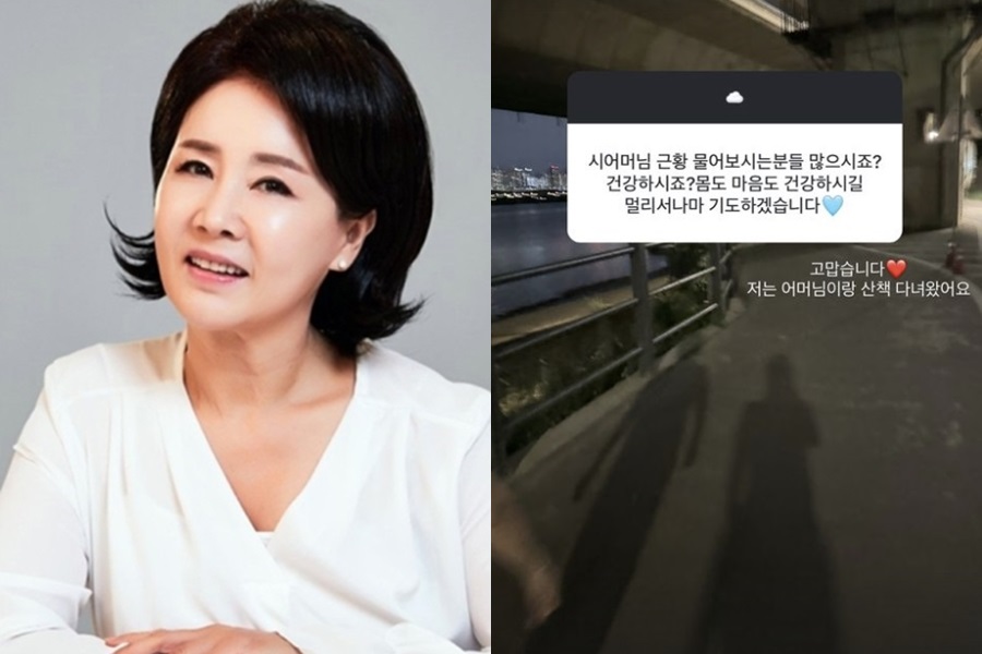 '혼인취소 소송' 선우은숙, 며느리가 밝힌 근황…그림자 투샷