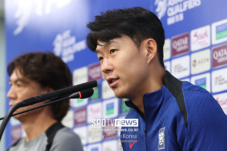 [SPO 현장] 손흥민에게 힘 실어준 홍명보 감독 "주장의 불필요한 무게감, 내가 덜어주겠다" [일문일답]