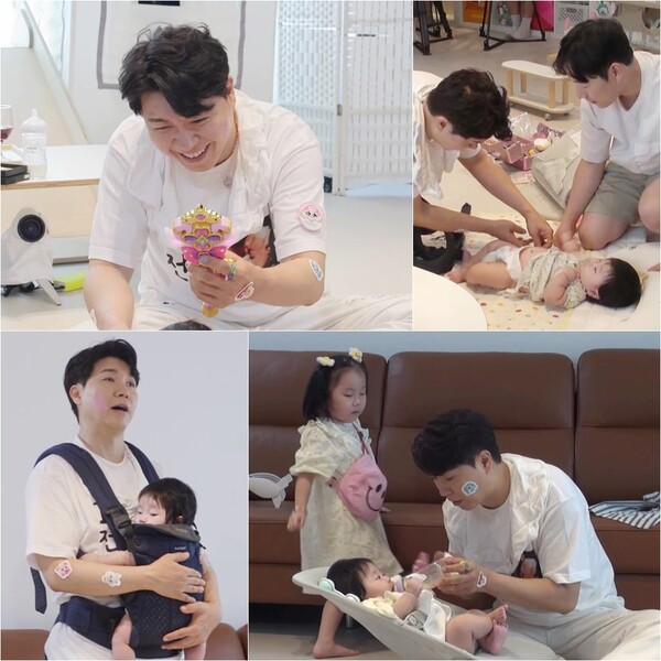 ▲ 8일 방송되는 '슈퍼맨이 돌아왔다'에서 박수홍은 육아체험에 나선다. 제공|KBS