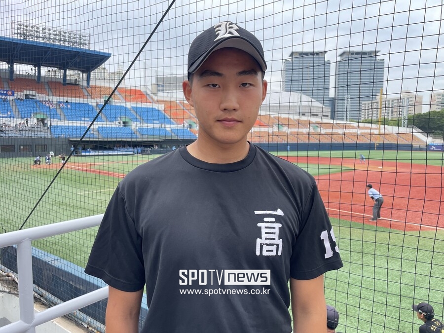 ▲광주 제일고 투수 김태현 ⓒ목동, 최민우 기자