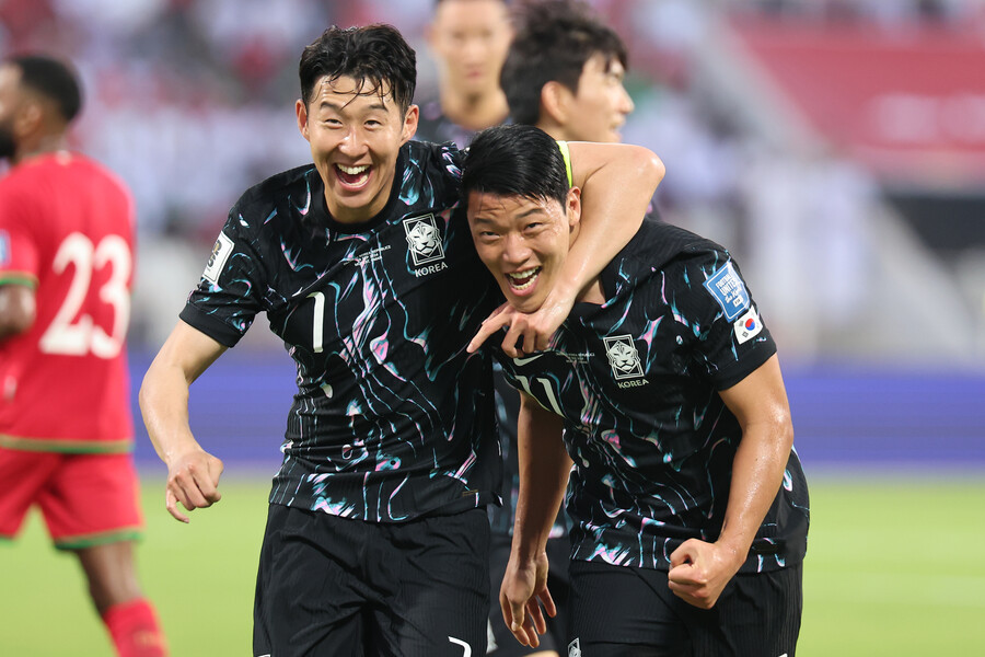 ▲ 오만전에서는 황희찬이 선제골, 손흥민이 결승골을 넣었고 주민규가 쐐기골을 터뜨렸다. ⓒ연합뉴스